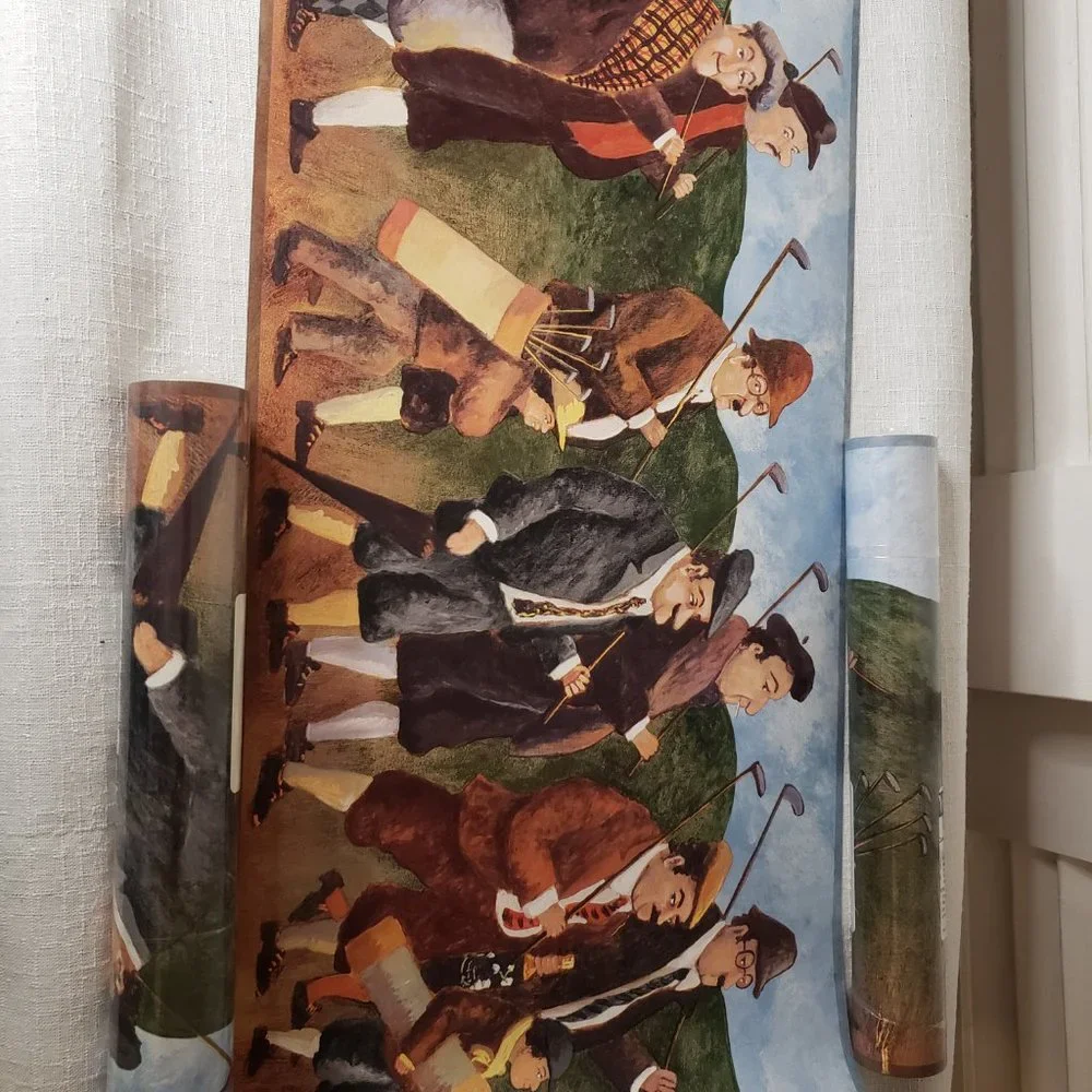 4 Rolls of Turn Of The Century Golfers Boarder Wallpaper Complete Rolls